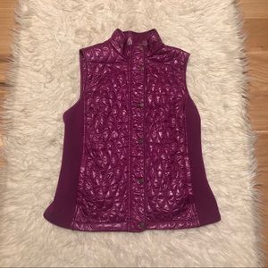 Talbots Quilted Knit Vest